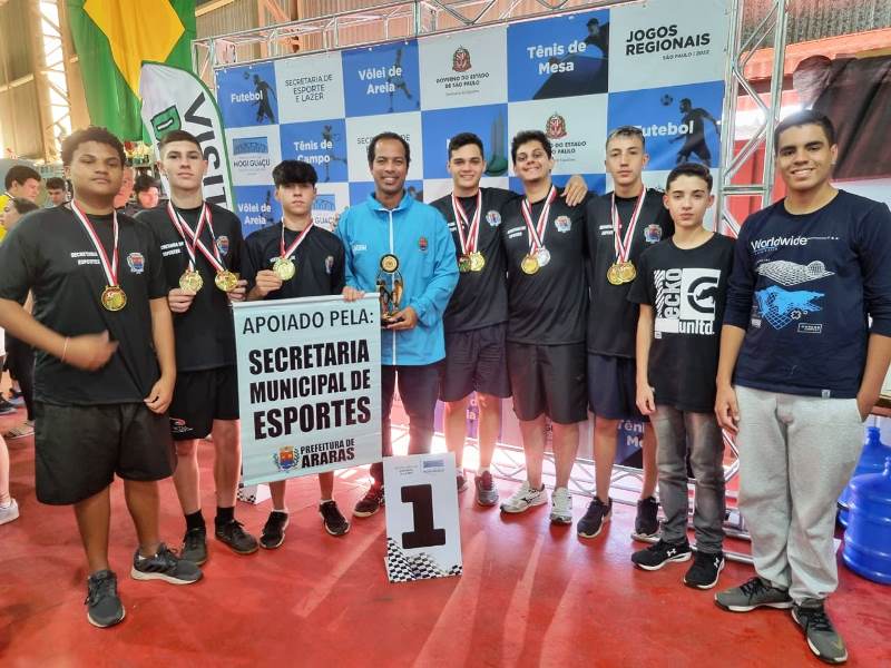 Tênis de Mesa Masculino é campeão dos Jogos Regionais - Mais